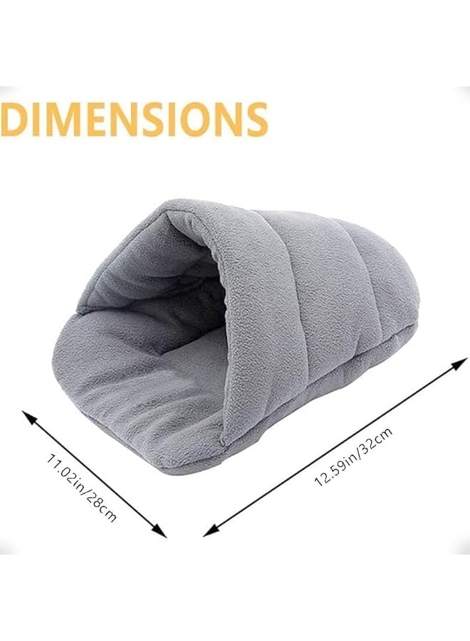Guinea Bed, Soft Warm Plush Cuddle Pet House, Machine Washable Small Animal Nest, Cozy Cave for Hamster, Ferret, Chinchilla, Hedgehog, Rat, Squirrel, Rabbit, Anxiety Relief - Image 5